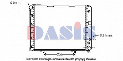 AKS DASIS 120530n -  Радиатор, охлаждение двигателя